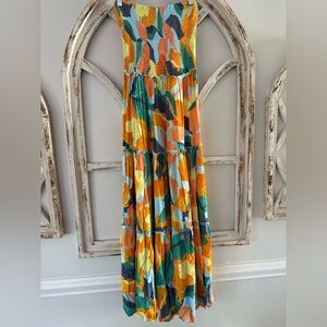 Anthropologie Able the Label Abstract Maxi Dress- Sz Medium